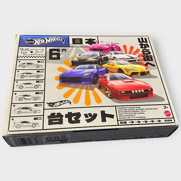 Hot Wheels 1:64 “Japan Street Theme” Multipack 6-Car Culture Set New - Picture 1 of 10